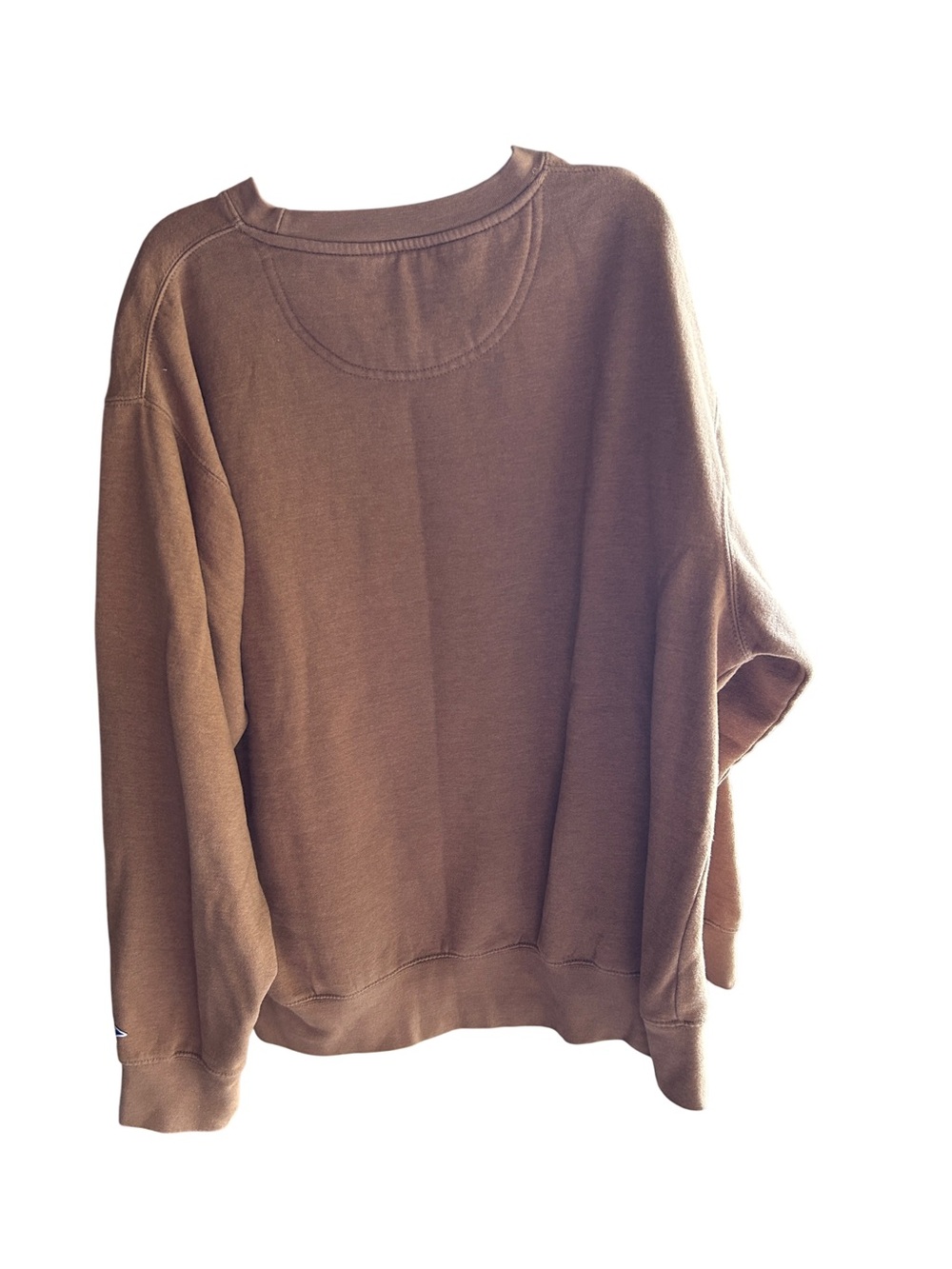 Blue 84 Tan Crewneck Sweatshirt with Maroon Graphic - Picture 2 of 3